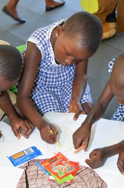 Student learning art